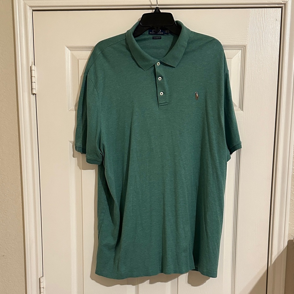 Ralph Lauren Men's Green Polo Shirt